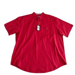 Izod Golf Shirt Polo Sz XL NWT Deadstock Haute Red Sun Control Wicking Fabric